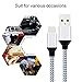 USB C Fast Charging Cable, UNISAME 3-Pack 10FT Nylon Braided USB Type C Connector Fast Charger Cable for Samsung Galaxy S10 S9 S8 Note 10 9 8 LG G7 V40 Pixel XL Oneplus 7 6 5