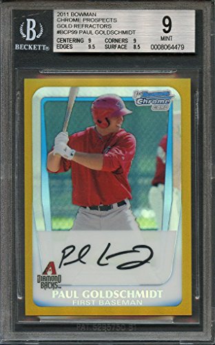 Baseball Trading Cards Paul Goldschmidt 2011 Bowman Chrome BCP99 PSA 