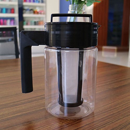 900ML With strainer Cold Brew Iced Coffee Maker Airtight Seal Silicone