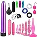 Kingkun 15PCS /20PCS Waterproof Multi-Type Amal Plug Vibrant Adult Health Six Toys Kit Couples Beginners