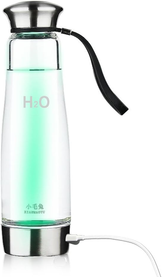 Anself 500ml Portable Intelligent Maker Bouteille Deau Génératrice Ioniseur Riche En Hydrogène Anti Vieillissement De Lumière Colorée