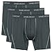 David Archy 3 Pack Men's Ultra Fast Dry Performance Boxer Briefs (S, Dark Gray-Mesh)