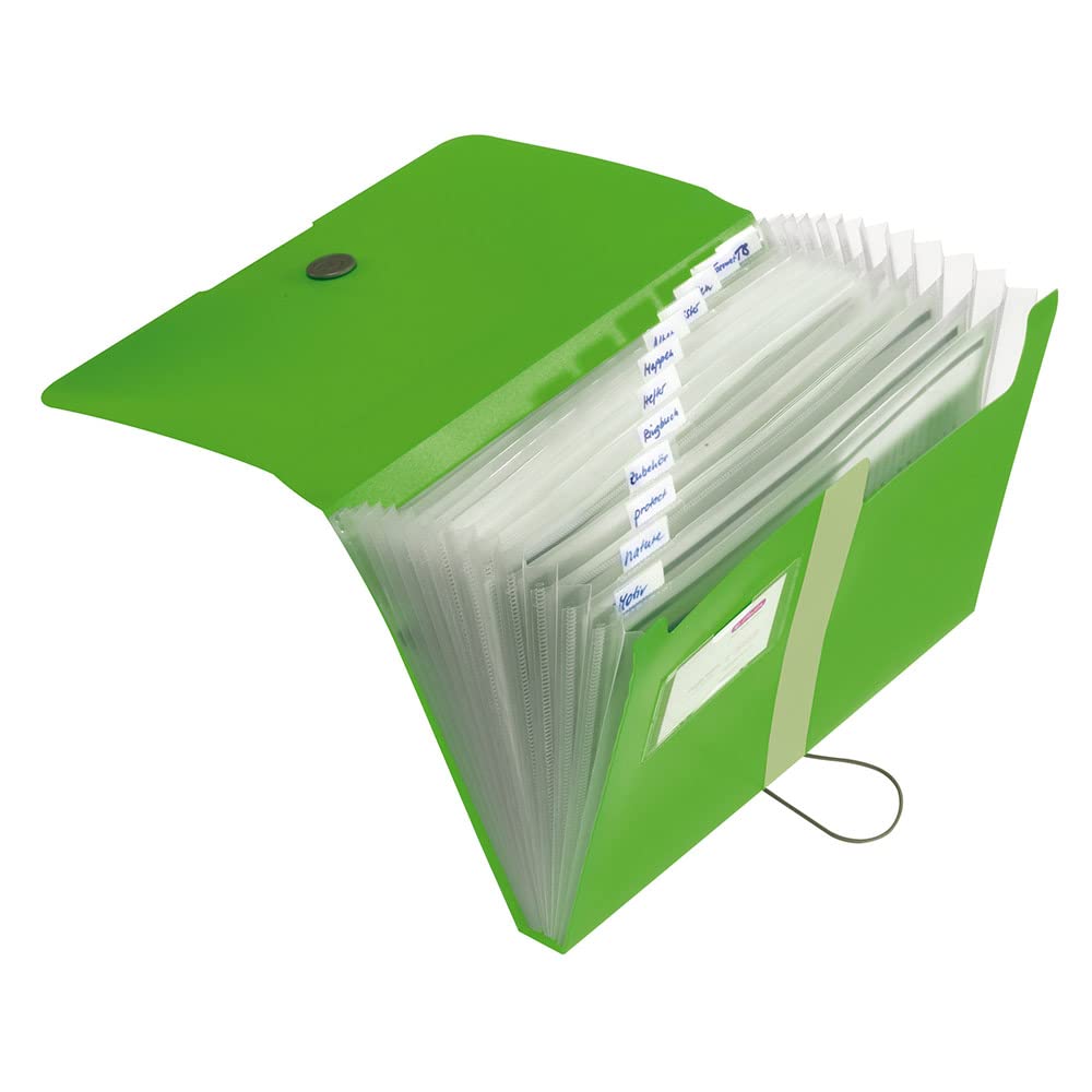 Herlitz Easy Orga To Go 12 Parts Polyfoam Expanding File - Apple