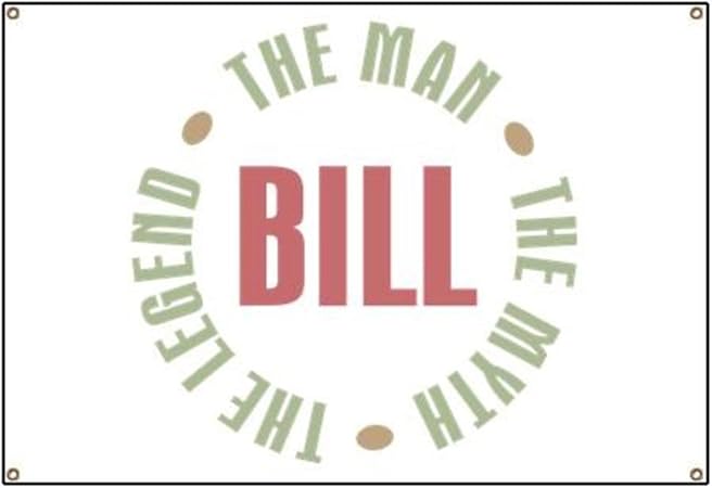 Amazon Com Cafepress Bill Man Myth Legend Vinyl Banner 44 X30