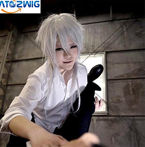 ATOZWIG Long Layered Cosplay Costume Wig Halloween Party COS Synthetic Hair Wigs