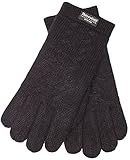 EEM Ladies knitted gloves FREYA with plait pattern, Thinsulate thermal lining, 100% Wool, black M
