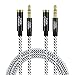 3.5mm Headphone Extension Cable, CableCreation 3.5mm Male to Female Stereo Audio Extension Cable Adapter with Gold Plated Connector, [2-Pack] 3 Feet primary