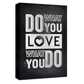 Canvas Wall Art Inspirational Quotes for Office Painting Artwork for Home Prints Framed - 12x18 inches