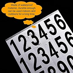 Outus 240 Pieces 10 Sheets Numbers Stickers Mailbox