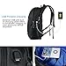 ibagbar Water Resistant Polyester Laptop Backpack with USB Charging Port Business School Bookbag Travel Bags Fits up to 15.6-Inch Laptop and Notebook