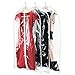 HANGERWORLD Clear 40inch Showerproof White Trim Suit Coat Garment Clothes Carry Cover Protector Bags (6)