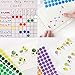 Color Coding Labels 2240pcs 3/4’’ Round Self-Adhesive Colored Circle Dot Stickers 14 Bright Neon Colors