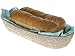 KOUBOO La Jolla Rattan Bread Basket, White Wash, Large