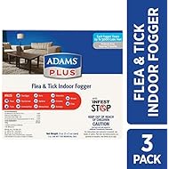 Adams Plus Flea and Tick Indoor Fogger (3 Pack), 3 oz