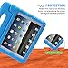 HDE Kids Case for iPad Air 1 and 2 - Shockproof Bumper Kid Friendly Cover w/ Adjustable Handle Stand (Blue)