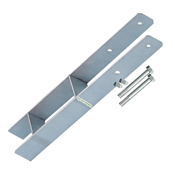 Betonanker, H-Anker mit Schrauben für 9 cm Pfosten mit Schrauben