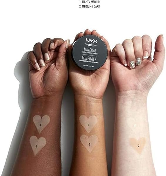 NYX PROFESSIONAL MAKEUP MINERAL MATTE FINISHING POWDER, LOOSE SETTING POWDER – LIGHT/MEDIUM