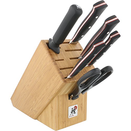 Miyabi 34300-007 Fusion Morimoto Edition Knife Block Set, 7-piece, Black w/Red Accent/Stainless Steel Miyabi 34300-007 Fusion Morimoto Edition Knife Block Set, 7-piece, Black w/Red Accent/Stainless Steel