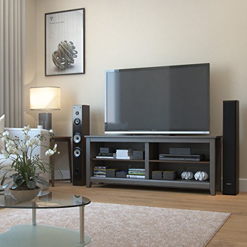 Ryan Rove Mission 58” Modern Wood Storage TV Stand Console Entertainment Center in Ash Grey