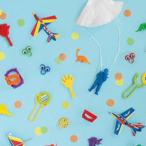 Unique Party 84767 - Toy Parachute Men Party Bag Fillers, Pack of 12