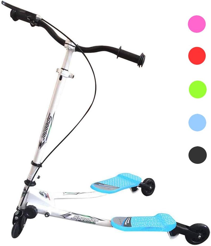 Y Flicker Scooter, Swing Wiggle Scooter, Adjustable 3 Wheels Foldable