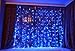 FefeLightup Blue Led Party Lights 9.8ft9.8ft 304 LEDs Lights Decorating Holiday Wedding Curtain Lights Icicle String Lights