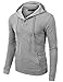 Doublju Mens Long Sleeve Pullover Fashion Hoodie