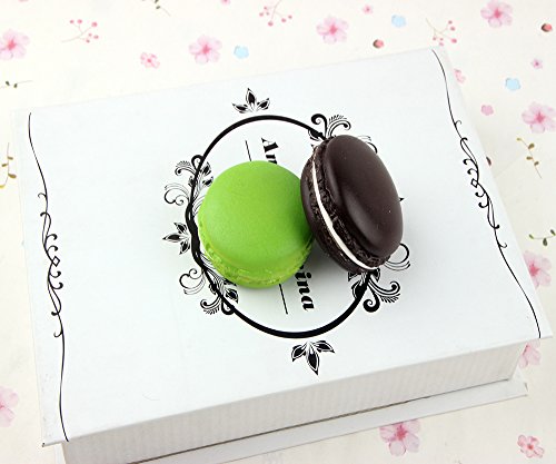 ToiM Simulated Crafts Fake Food High Simulated Dessert Great Imitation Artificial Dummy French Macaroon Fake Macaron (12-pack) (5 cm)