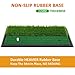 SkyLife Golf Practice Mat with Heavy Rubber Base for Driving Hitting Chipping Putting, Realistic Fairway & Rough Turf, Rubber Tee Holder & 2 3/4’’ Plastic Tees Included (Dual-Turf Without Handle)