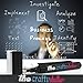 The Crafty Chalker,10 Premium Chalk Markers,Best for Art and Craft,8 Neon Liquid Colors + Black & White Pens,Blackboard Marker for Office Bistro Classroom, Erasable Non-Toxic Marker 100% Guarantee.