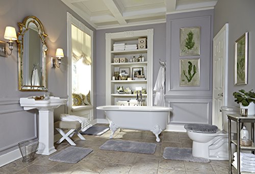 STAINMASTER TruSoft Luxurious Bath Rug, 21-By-36 Inch Cobble Stone Grey - Thumbnail 3