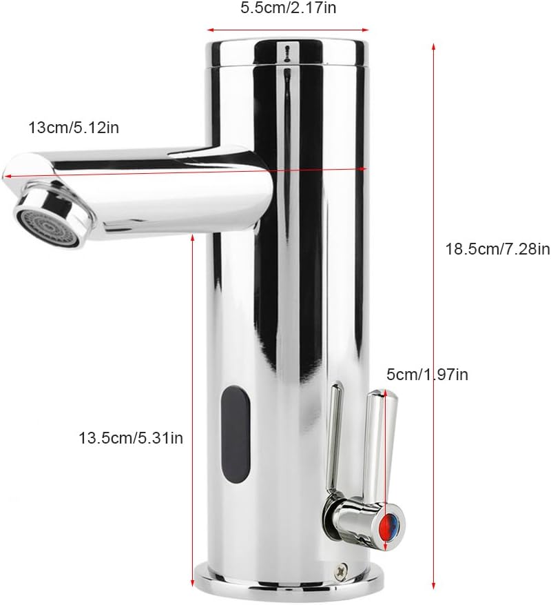 Basin Faucet Water-tap Brass AUTO Touchless Infrared Sensor Hot and Cold for Bathroom Kitchen, Copper - Image 4