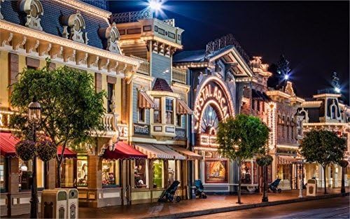 Tomorrow sunny 24X36 INCH/Art Silk Poster/Main Street USA Disneyland Anaheim California Disneyland Anaheim Calif. Street Home Decoration