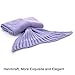 Mermaid Tail Blanket for Baby, APPHOME Handmade Crochet Knitted Mermaid Blanket Super Soft Sofa Sleeping Bags All Seasons Air Conditioner Bed Blankets for Girls Gifts (30