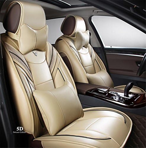 Five Universal leather car cushion luxury seat cover 360° full surround fit model (Audi A3 a4l a6l Q3 Q5 A5), d