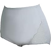 Shadowline womens Nylon Full Brief Panty With Lace 3-pack