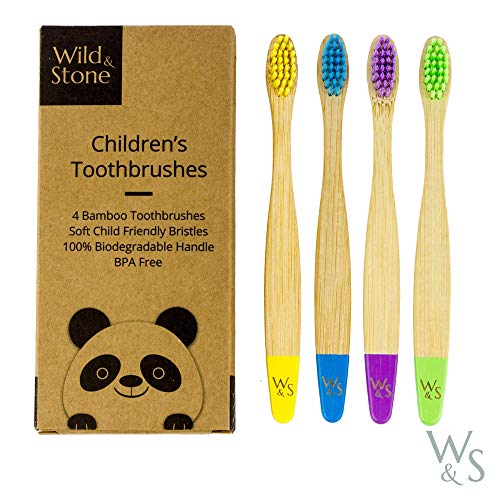 Organic-Childrens-Bamboo-Toothbrush-Four-Colour-Soft-Fibre-Bristles-100-Biodegradable-Handle-BPA-Free-Vegan-Eco-Friendly-Kids-Toothbrushes-by-Wild-Stone Organic-Childrens-Bamboo-Toothbrush-Four-Colour-Soft-Fibre-Bristles-100-Biodegradable-Handle-BPA-Free-Vegan-Eco-Friendly-Kids-Toothbrushes-by-Wild-Stone