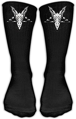 Baphomet Satan Hiking Outdoor Comfort High Ankle Graphics Socks Crew