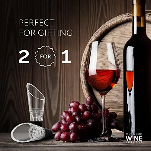 Tenten Labs Wine Aerator Pourer 2 Pack Decanter Premium Aerating Spout Gift Box Included #wine #breather #carafe #by #norm Tenten Labs Wine Aerator Pourer 2 Pack Decanter Premium Aerating Spout Gift Box Included