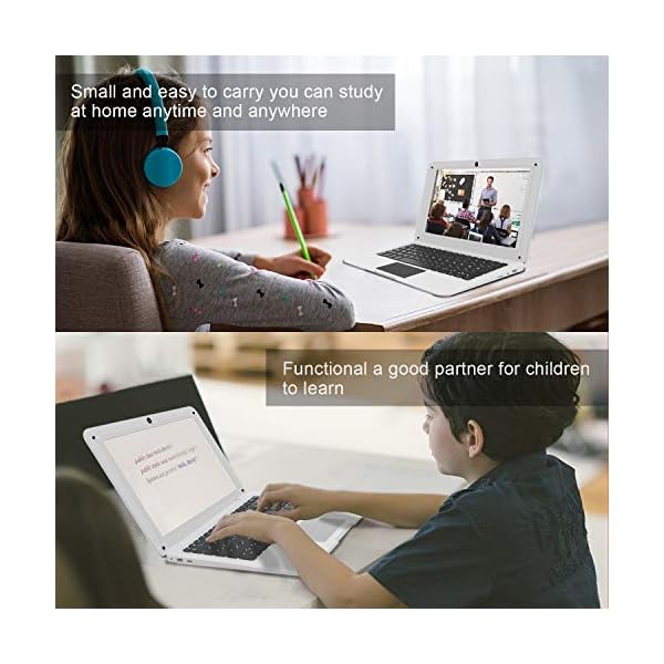 1068A64-Android-OS-Laptop101-Inch-IPS1280800-Display-Built-in-WiFi-Front-Camera-BluetoothMini-Netbook-pc-101-White-16GB 1068A64 Android OS Laptop,10.1-Inch IPS(1280*800) Display, Built-in WiFi, Front Camera, Bluetooth,Mini Netbook pc (10.1…