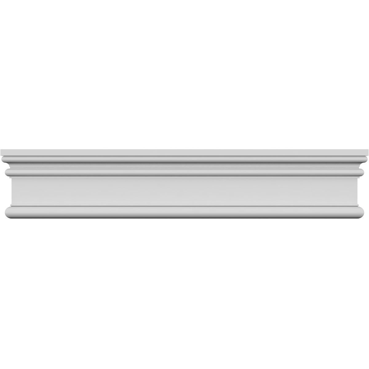 Ekena Millwork CRH03X167BE 167″ Bottom Width x 168 1/8″ Top Width x 3 1/2″H x 7/8″P Bedford Crosshead