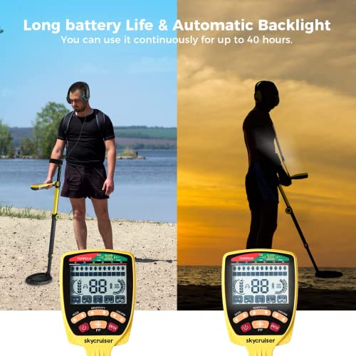 Metal Detector for Adults Professional - Foldable Metal Detector with Precise Positioning and Tone Recognition, 8 Recognition Elimination Modes Gold Detector, 10” Waterproof Search Coil