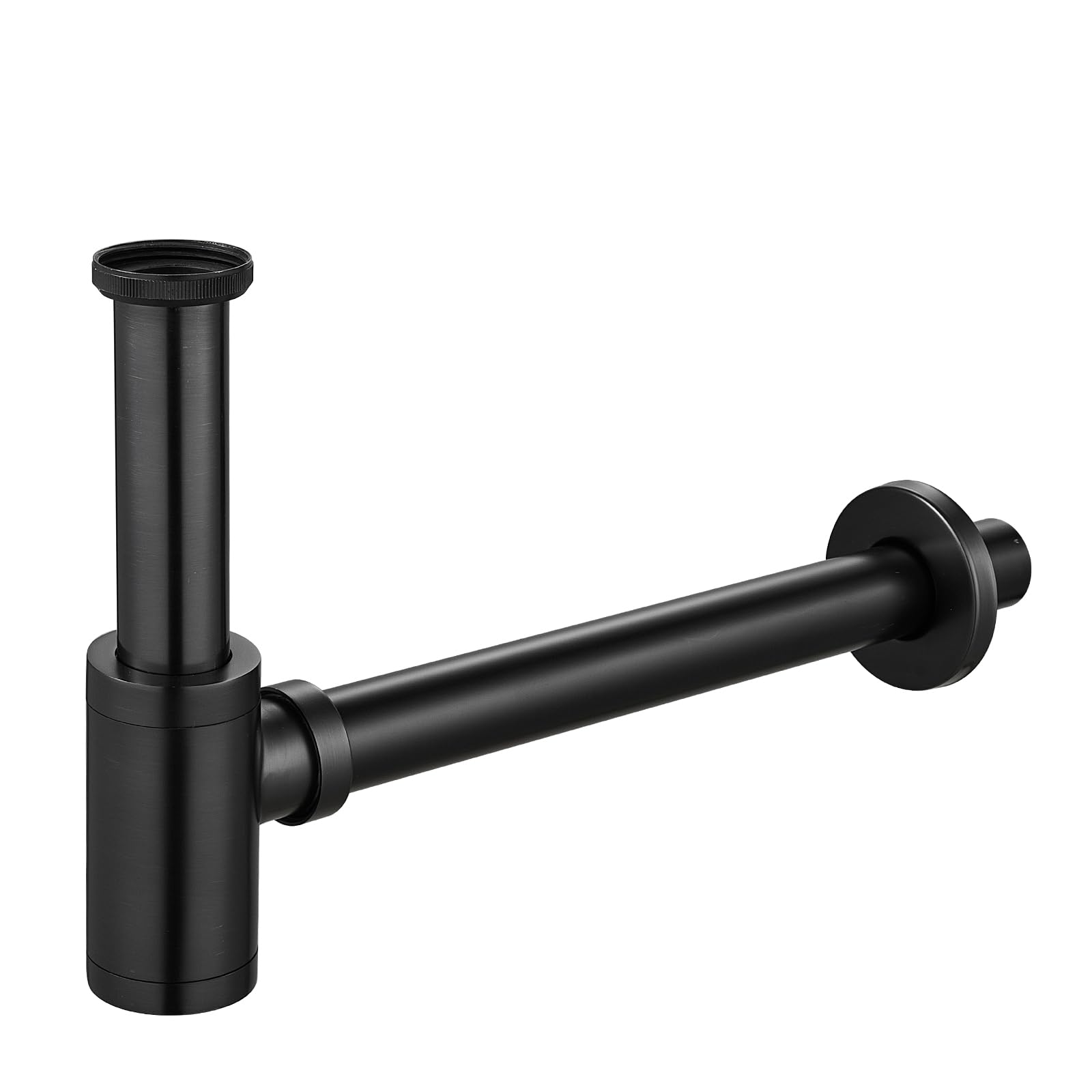 Siphon Bottle Trap 32mm G1-1/4" for Universal Plumbing System Bathroom Washbasin Sink & Washstand KEOKBON P-Trap with Extension Tube Brass Adjustable Odor Trap Robust Orb Black