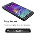 Galaxy Note 4 Case, Note 4 Card Holder Cover, Jeylly Black [Metal Satin] Card Holder with Kickstand Hybrid Dual Layer Hard Plastic + Soft TPU Drop Protection Case Cover for Samsung Galaxy Note 4 N910