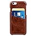 iPhone 6s/6 Case, Benuo [Card Slot Vintage Series] [Genuine Leather] Soft Leather Case [2 Card Slots], Ultra Slim Leather Case Back Cover [Business Style] for iPhone 6/6s 4.7 inch (Stylish Brown)