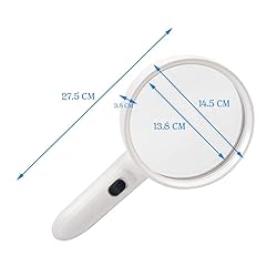 Led Magnifiers Handheld 10x Old Man Reading