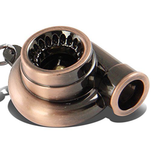 Minituare Spinnable Turbocharger Compressor Key Chain (Brushed Copper)