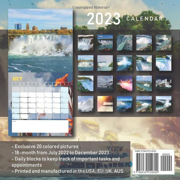 Niagara Falls Calendar 2023 Niagara Falls Calendar: Beautiful 2023 Calendar Gift For Family, Friends  And Yourself - Thick Paper - Home & Office Organizer - Large Monthly Grid -  Bonus Last 6 Months Of 2022: Rosa, Eira: 9798439554690: Amazon.com: Books