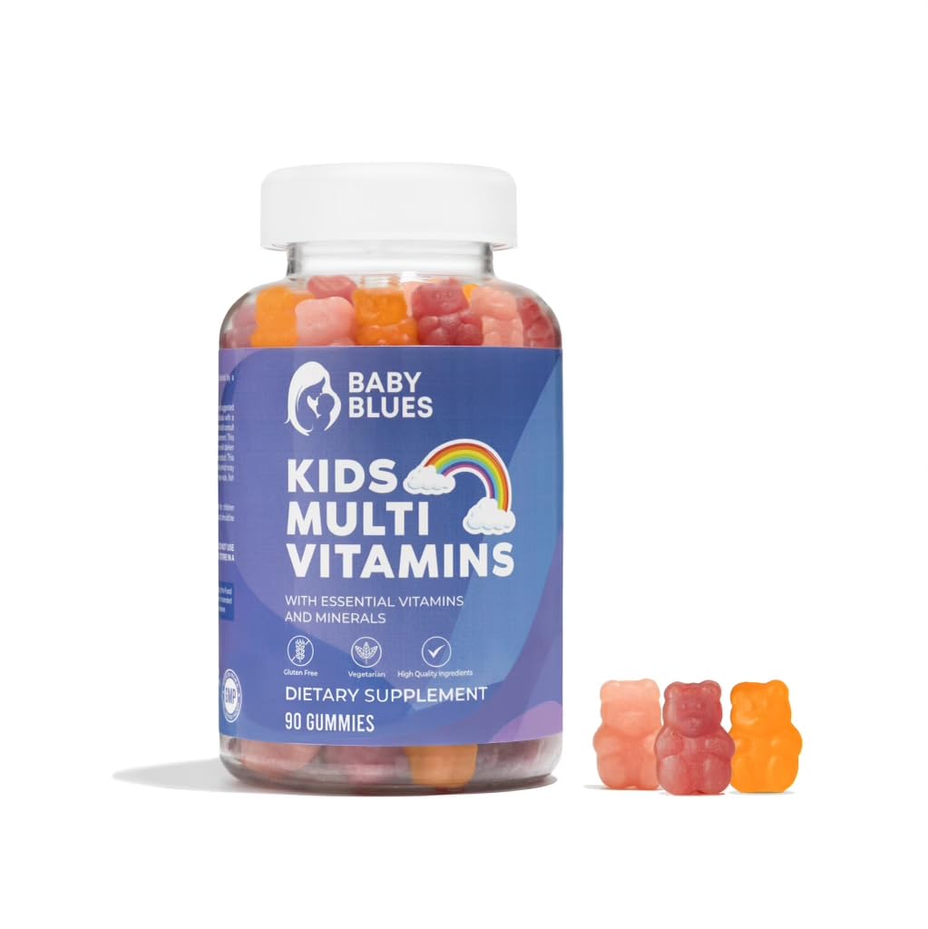Baby Blues Complete Kids Multivitamin Gummies - Essential Vitamins for Kids' Daily Health - Tasty Children's Multivitamin Gummy Bears