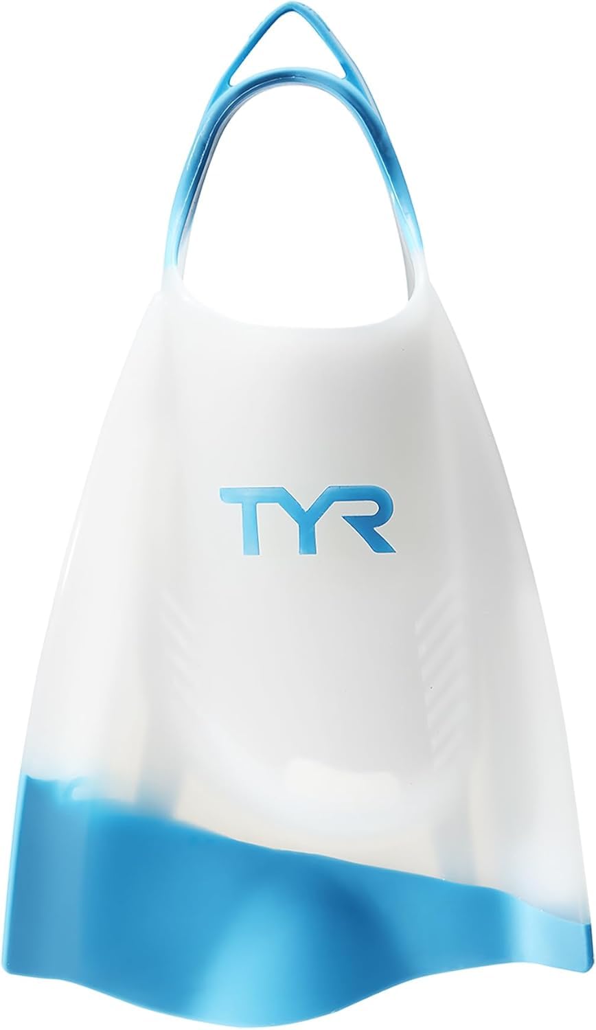Photo 1 of TYR Hydroblade Swim Training Fins, Blue, X-Large